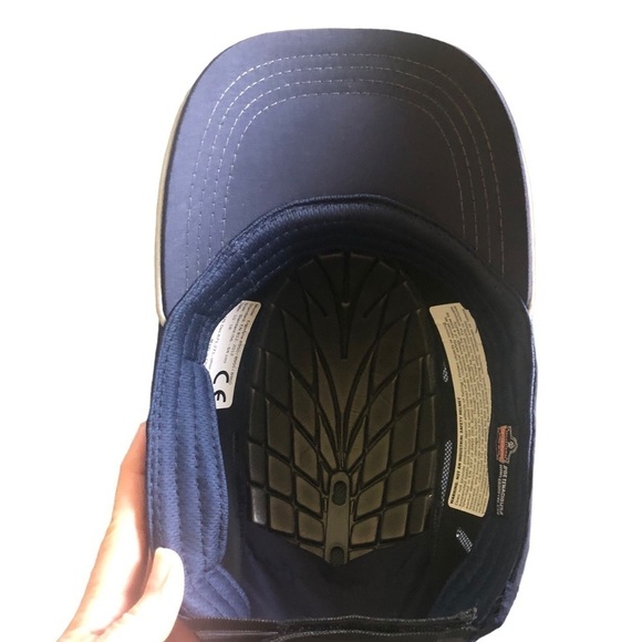 Ergodyne Safety Bump Cap  Head Protection Short Brim Standard Size 8950, Navy - Picture 3 of 8